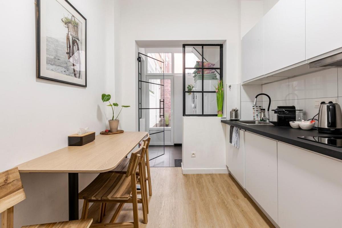 Cosy Appartement Met Tuin In Centrum Antwerpen Gratis Parking Free Parking! Luaran gambar