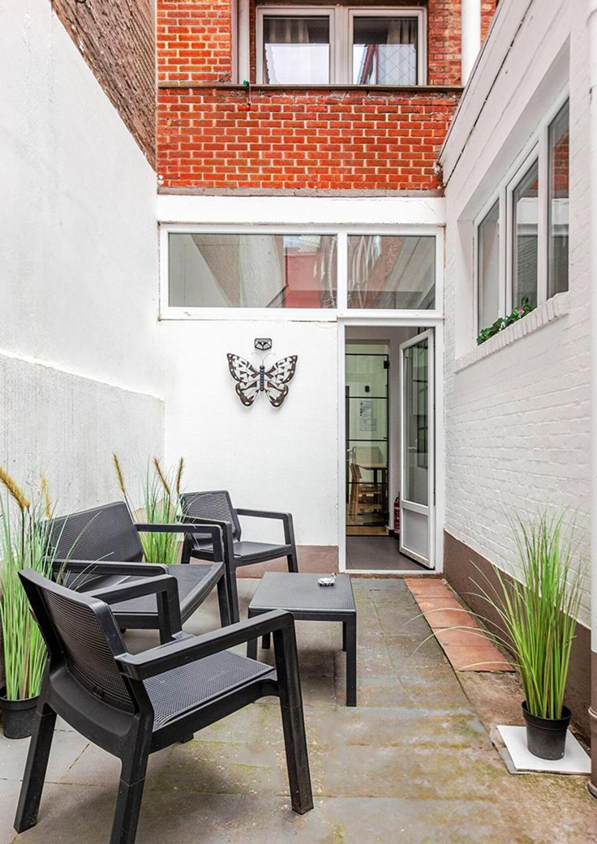 Cosy Appartement Met Tuin In Centrum Antwerpen Gratis Parking Free Parking! Luaran gambar